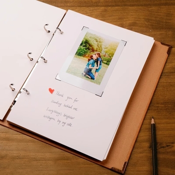 DIY споменник за растежа и завършването, записник за съученици, фотоалбум с подвижни листове, размер B5