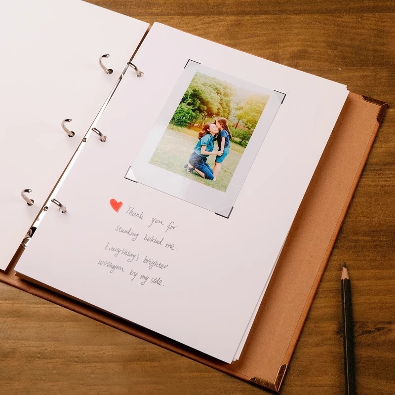 DIY споменник за растежа и завършването, записник за съученици, фотоалбум с подвижни листове, размер B5