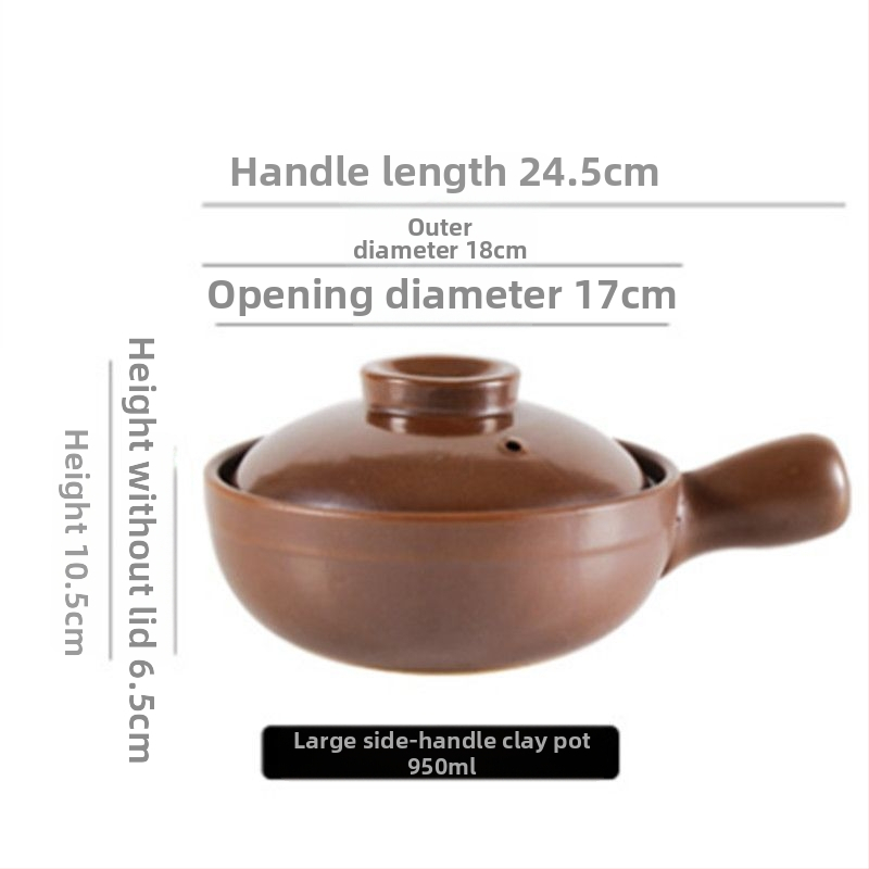 Keramická nádoba s držadlom na otvorený plameň, kostný porcelán, objem 2,1–3 l, na ryžu a rezance, dusenú kuracinu