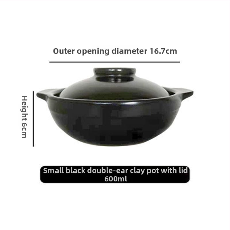 Keramická nádoba s držadlom na otvorený plameň, kostný porcelán, objem 2,1–3 l, na ryžu a rezance, dusenú kuracinu