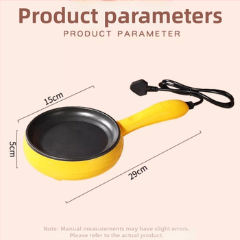Elektrická panvica na omeletu s nepriľnavým povrchom, kompaktná nádoba na smažené vajcia, palacinky a varené vajíčka