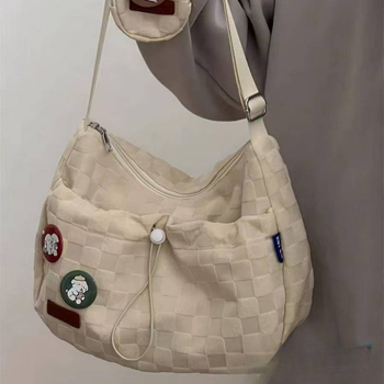 Ins stil velika kapacitna torba preko ramena, djevojkama, japanski sveučilišni stil, crossbody torba s novčanikom, bez privjeska