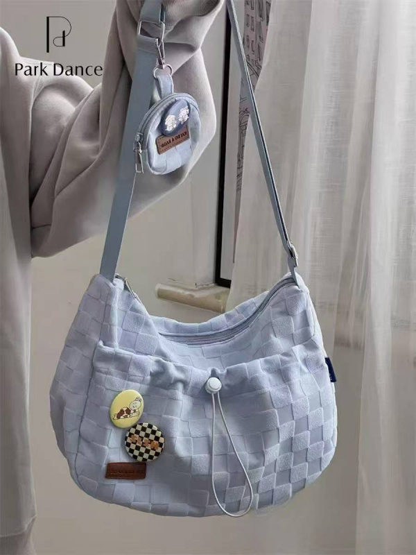 Ins stil velika kapacitna torba preko ramena, djevojkama, japanski sveučilišni stil, crossbody torba s novčanikom, bez privjeska