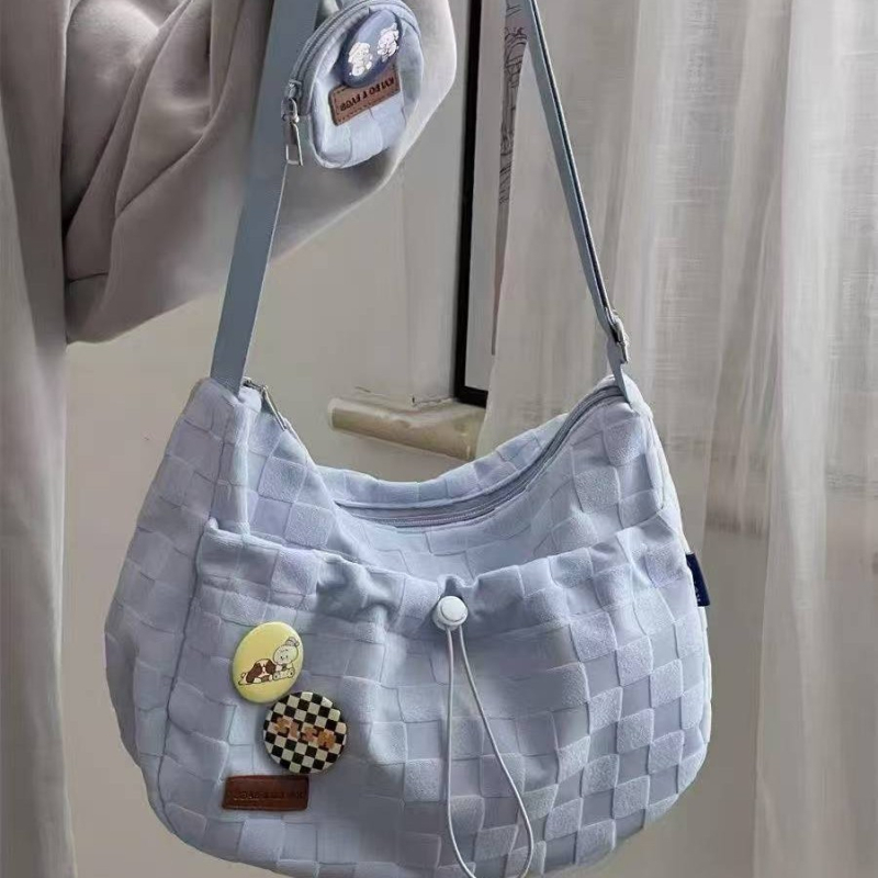 Ins stil velika kapacitna torba preko ramena, djevojkama, japanski sveučilišni stil, crossbody torba s novčanikom, bez privjeska