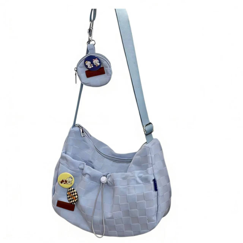 Ins stil velika kapacitna torba preko ramena, djevojkama, japanski sveučilišni stil, crossbody torba s novčanikom, bez privjeska
