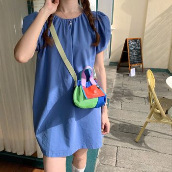 2025 nova dopamin boja blokirana torbica za telefon, lagana, vodootporna najlonska crossbody torba