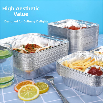 Еднократни квадратни тави от фолио за фритюрник и фурна, размери 6/7/8 инча, за печене