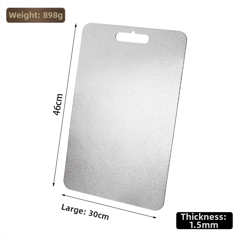 Дъска за рязане от чист титан, двустранна антибактериална кухненска дъска, лесна за почистване, подходяща за плодове.