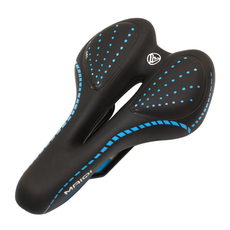 Șa de bicicletă pentru munte cu pernă din silicon și spumă cu memorie, îngroșată, pentru sport și curse