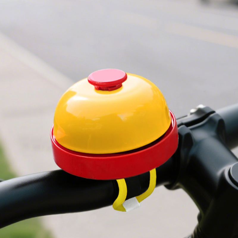 Clopoțel pentru ghidonul bicicletei, sunet foarte puternic, design drăguț în stil desen animat, valoare estetică înaltă, universal pentru trotinete și biciclete de echilibru, acționat manual