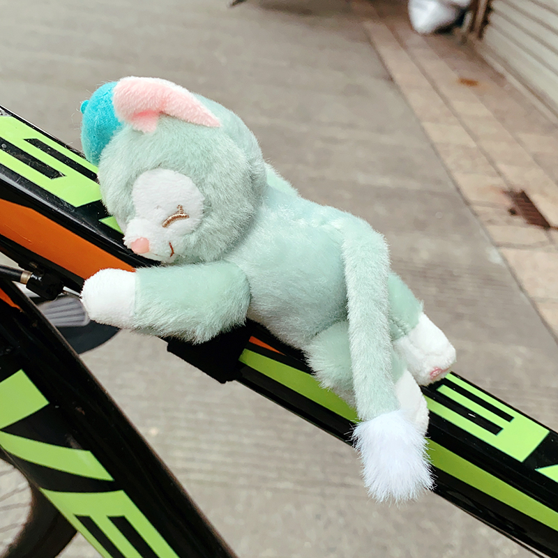 Χαριτωμένο plush κρεμαστό για ποδήλατο – διακόσμηση για ποδήλατα δρόμου και βουνού, σχέδιο panda και δεινοσαύρου
