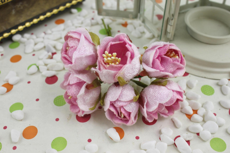 DIY гирлянда в горски стил от коприна - цветя чайна роза, пион и камелия; декоративни цветя за коса и украса