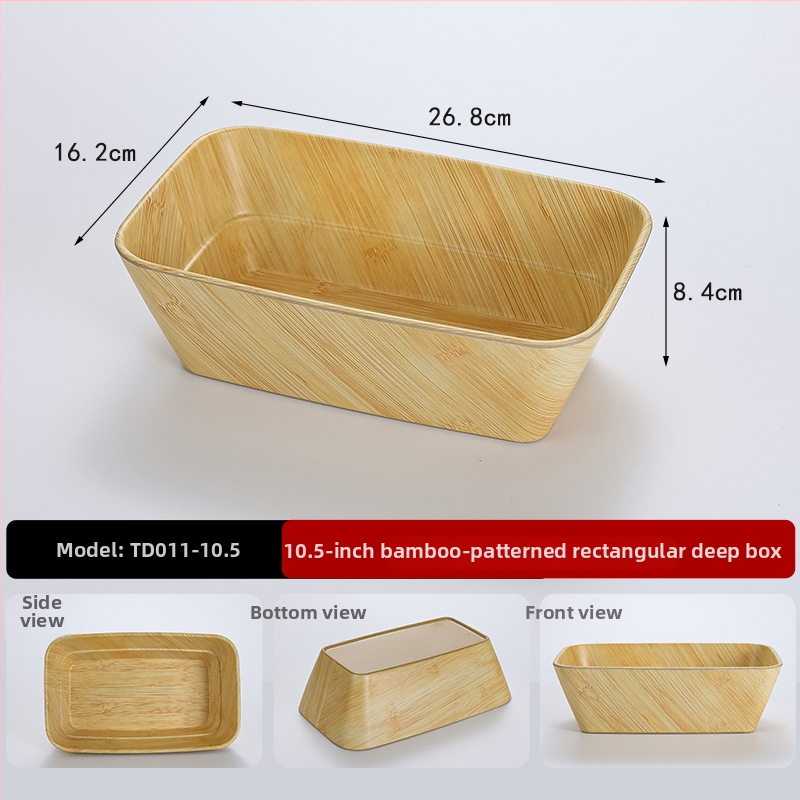 Melamínové otáčavé zobrazovacie plato pre reštaurácie hot pot – sukiyaki a zeleninové taniere