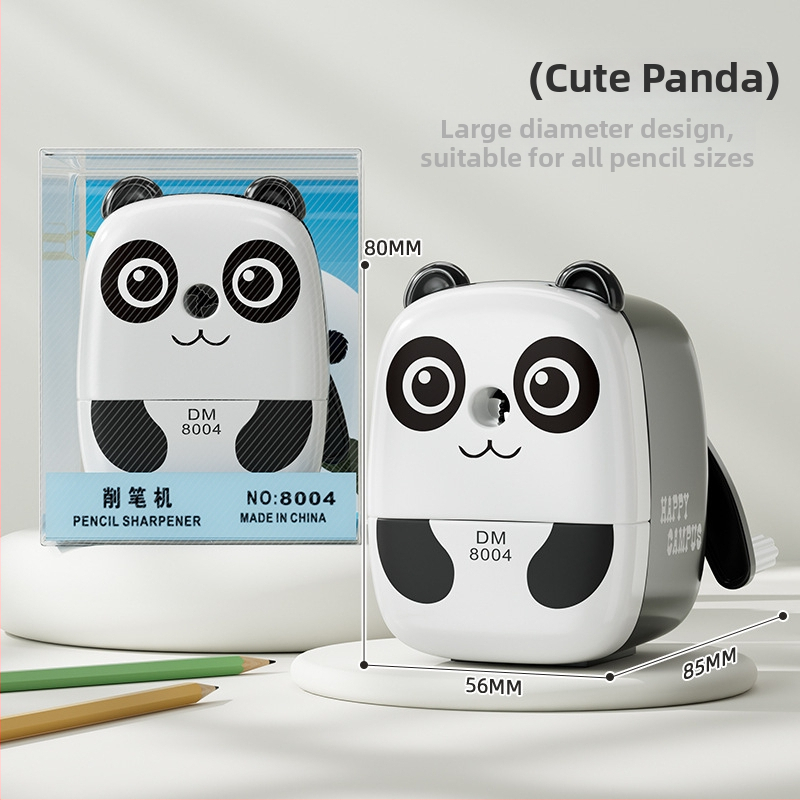 Сладка малка Panda острилка за моливи за деца, ръчна за ученици