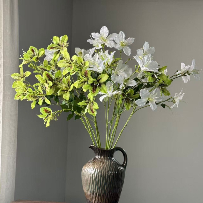Петстеблени изкуствени цветя Баухиния лилия за сватби и домашен декор