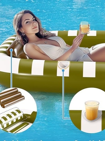 Персонализирана водно-надуваема вана за слънчеви бани и надуваема лежанка за басейн