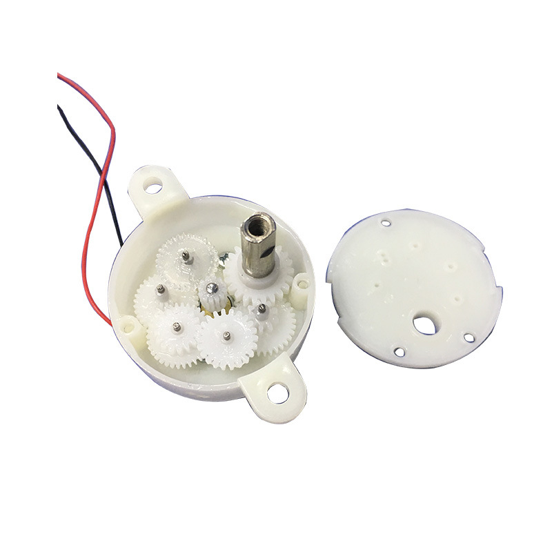 JS300 DC motor műanyag hajtóművel ágy melletti csengőhöz és forgó kézműves eszközökhöz