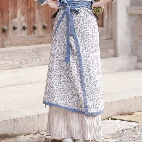 Hanfu za žene, pastoralni stil za fotografiranje, slatka seoska vizija, suknja koja se vrti