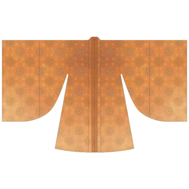 Dvodjelna Hanfu set s izvezenim vitkim krojem, gornji dio do prsa s širokim rukavima, Tang stil, proljeće-ljeto-jesen