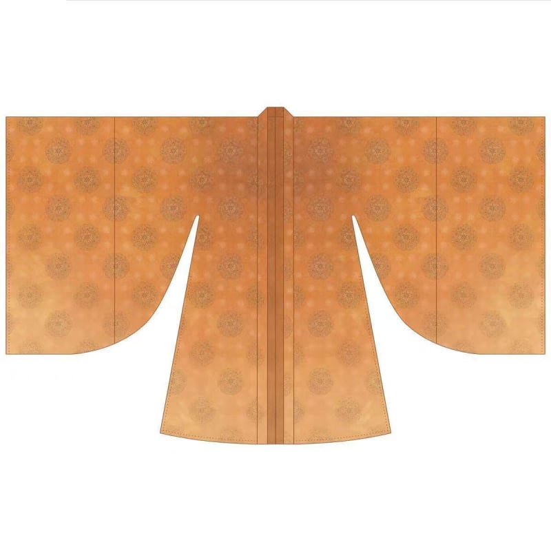 Dvodjelna Hanfu set s izvezenim vitkim krojem, gornji dio do prsa s širokim rukavima, Tang stil, proljeće-ljeto-jesen