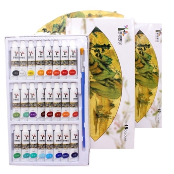 Set boja za kinesko slikarstvo, 24 boja, 6 ml cijevi