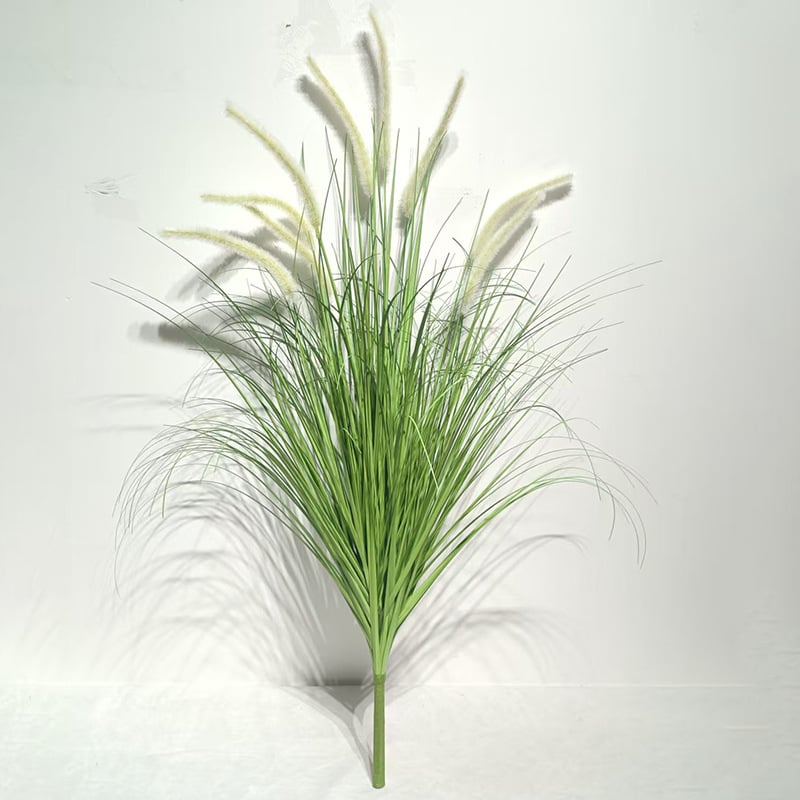 Изкуствен букет Dog-tail Grass - PVC тръстиково растение за интериорен декор и реквизит за снимки