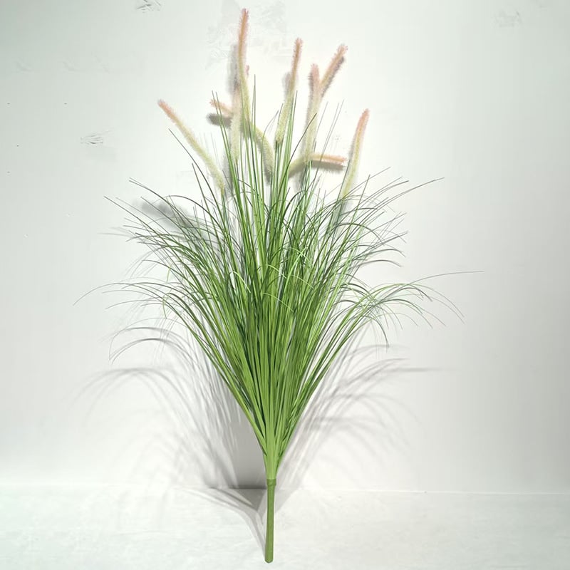 Изкуствен букет Dog-tail Grass - PVC тръстиково растение за интериорен декор и реквизит за снимки