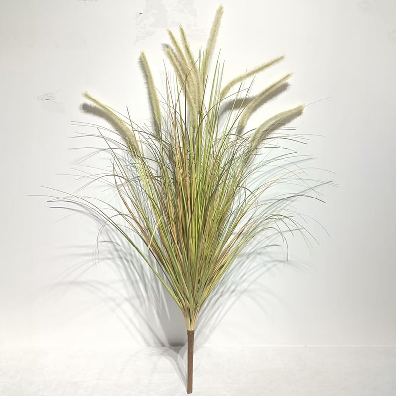 Изкуствен букет Dog-tail Grass - PVC тръстиково растение за интериорен декор и реквизит за снимки