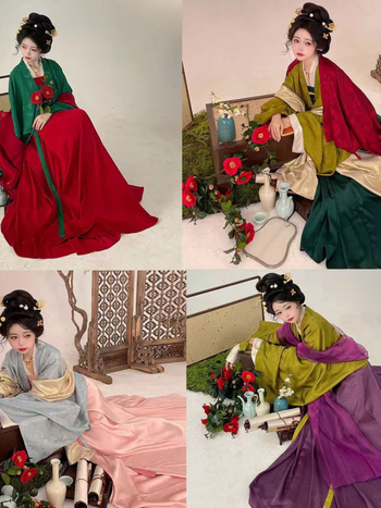 Shanhai Ji Tang Feng serija: top s pozlaćenom vezom, do prsa i suknja s podjelom, Hanfu nadahnut hramom Famen, proljeće