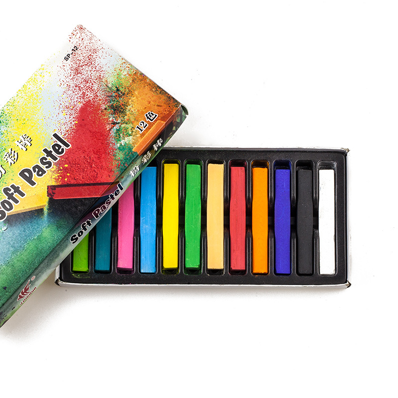Međunarodni set četkica za pastelne boje s 6/12/24 boja i pastelnim štapićima – pribor za gouache