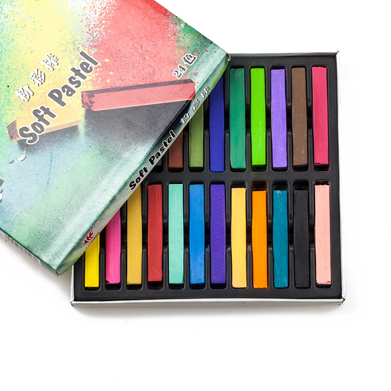 Međunarodni set četkica za pastelne boje s 6/12/24 boja i pastelnim štapićima – pribor za gouache