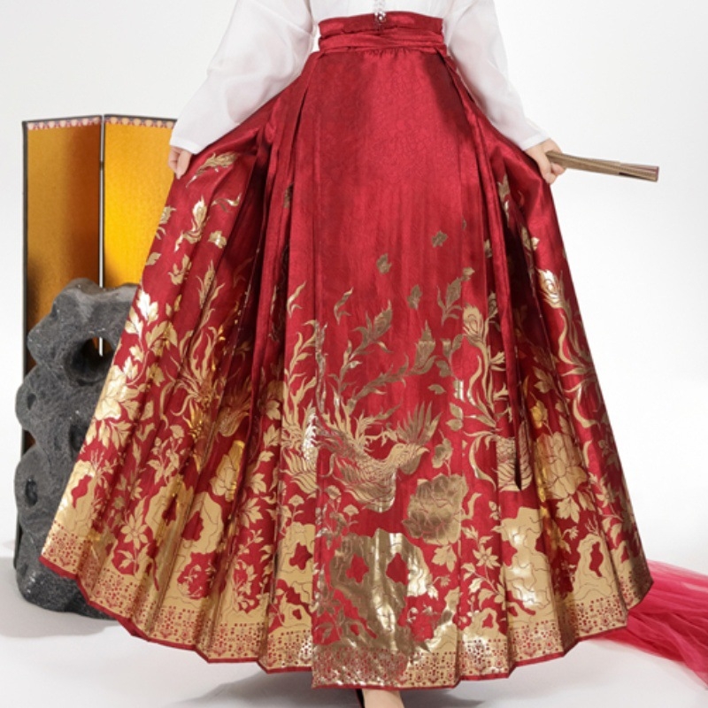 Ženski Hanfu u Ming stilu, set s suknjom s panelom konjske glave, svakodnevna odjeća, svestran kineski stil