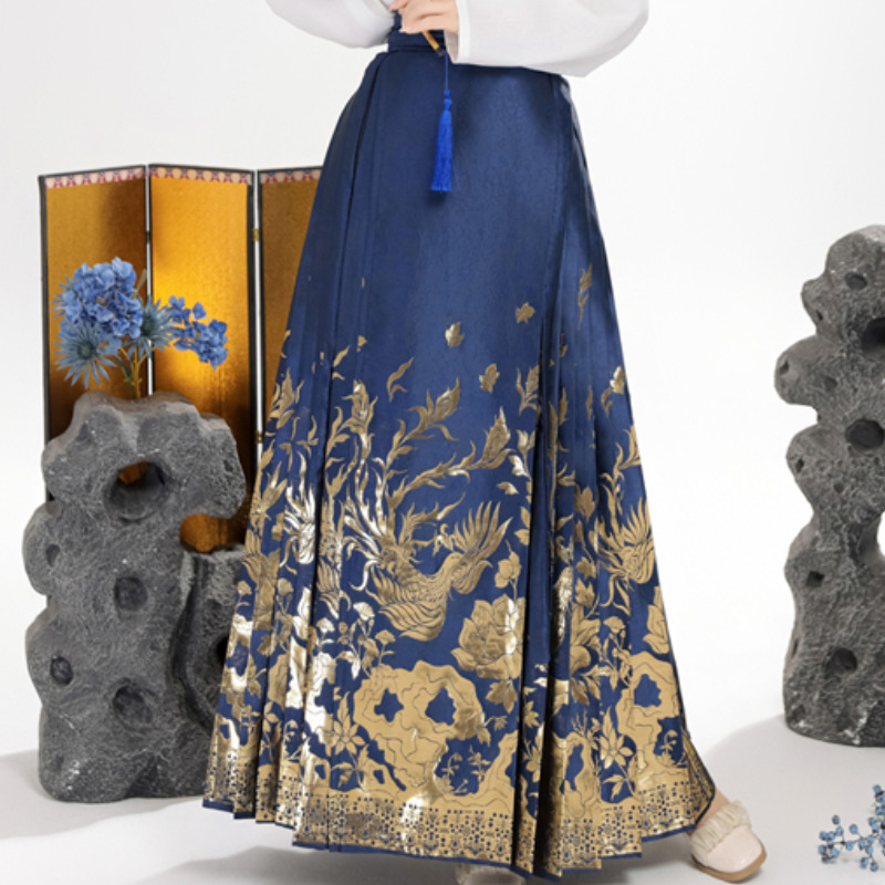 Ženski Hanfu u Ming stilu, set s suknjom s panelom konjske glave, svakodnevna odjeća, svestran kineski stil