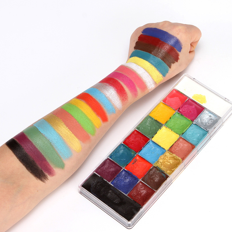Paleta boja na bazi ulja za lice i tijelo za scenski make-up i Halloween