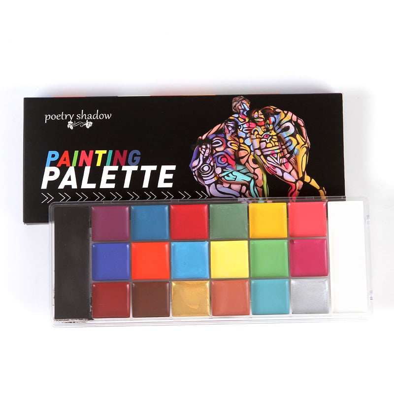 Paleta boja na bazi ulja za lice i tijelo za scenski make-up i Halloween
