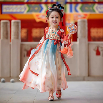 Yaoguang Hanfu haljina za djevojčice, kineski stil Tang dinastije, s vezom