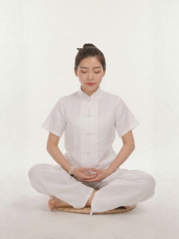 Ženski Zen meditacijski set od pamuka i lana, kineskog stila čajne ceremonije, prozračan za jogu i meditaciju