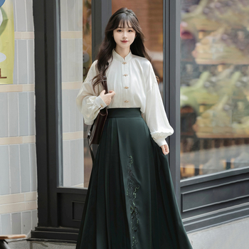 2026 izvorni Snake Abyss Hanfu – ženski set s topom bez rukava i suknja u kineskom stilu s Han elementima, 9357