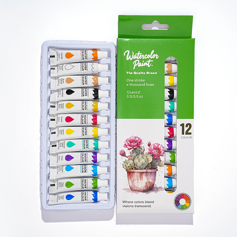 Set 12 akrilnih boja, tubice 6 ml, za zidno slikanje