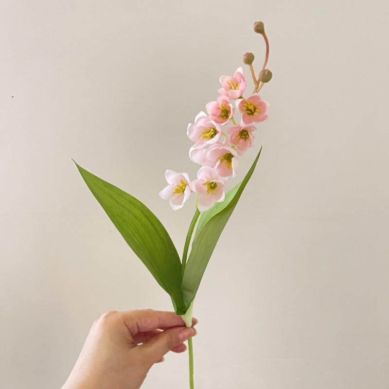 Букет от коприна Lily of the Valley, Инстаграм стил, ръчно държан букет