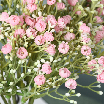 7-главен изкуствен Gypsophila цвете за домашен декор, ръчен букет Starry Sky