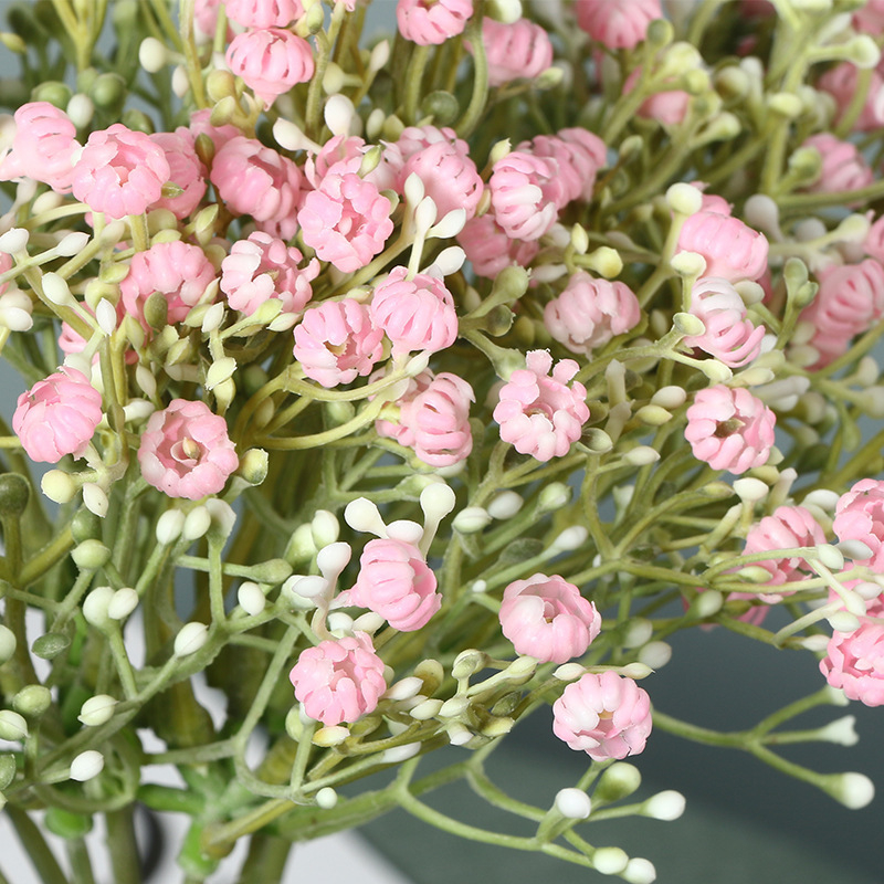 7-главен изкуствен Gypsophila цвете за домашен декор, ръчен букет Starry Sky