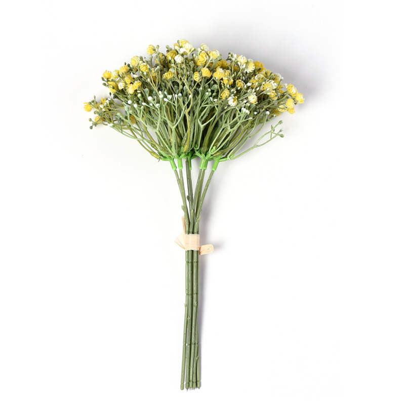 7-главен изкуствен Gypsophila цвете за домашен декор, ръчен букет Starry Sky