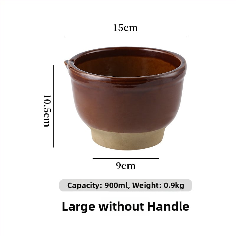 Керамична ступа и пестик за чесън и подправки