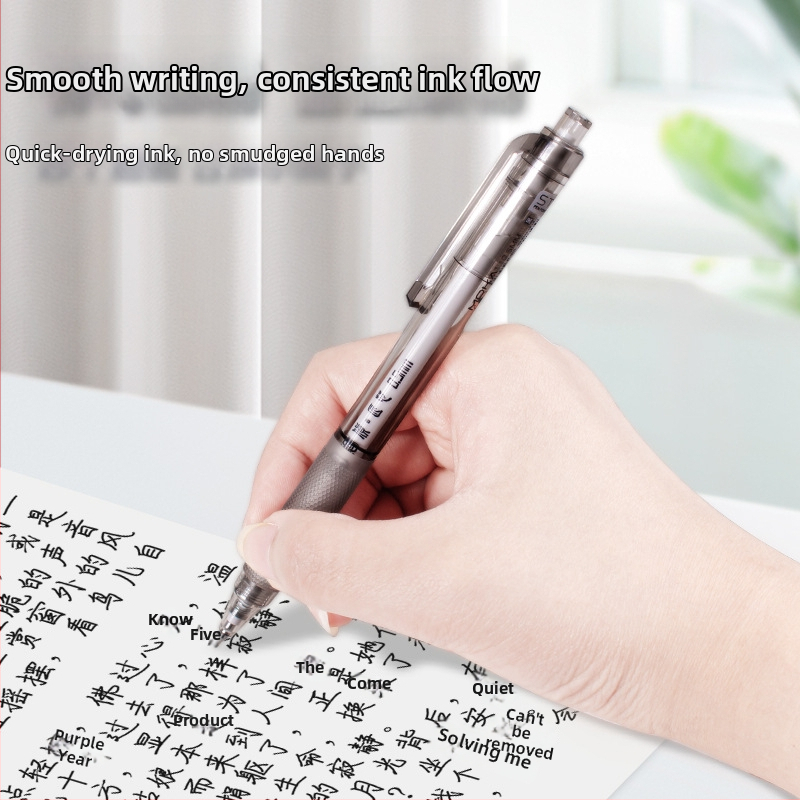 Náhradná náplň do gelového pera Zhen Write, veľkosť H, čierna, veľká kapacita, tlačidlové ovládanie, CS/ST s ihlovou hlavou