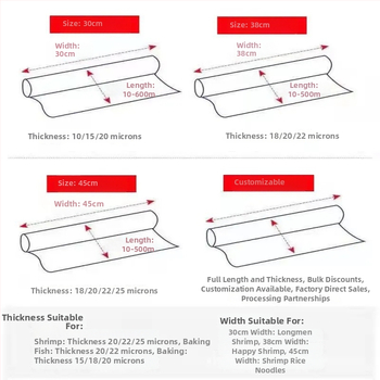 Komerčná veľká rolka hliníkové fólie na grilovanie a donášku, izolovaná a zahustená, 613/615, šírka 30-45 cm, hrúbka 20 µm