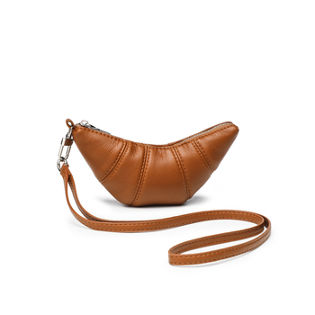 Baroness Croissant Bag - Mini crossbody Dumpling torbica od PU kože, za kartice i ključeve