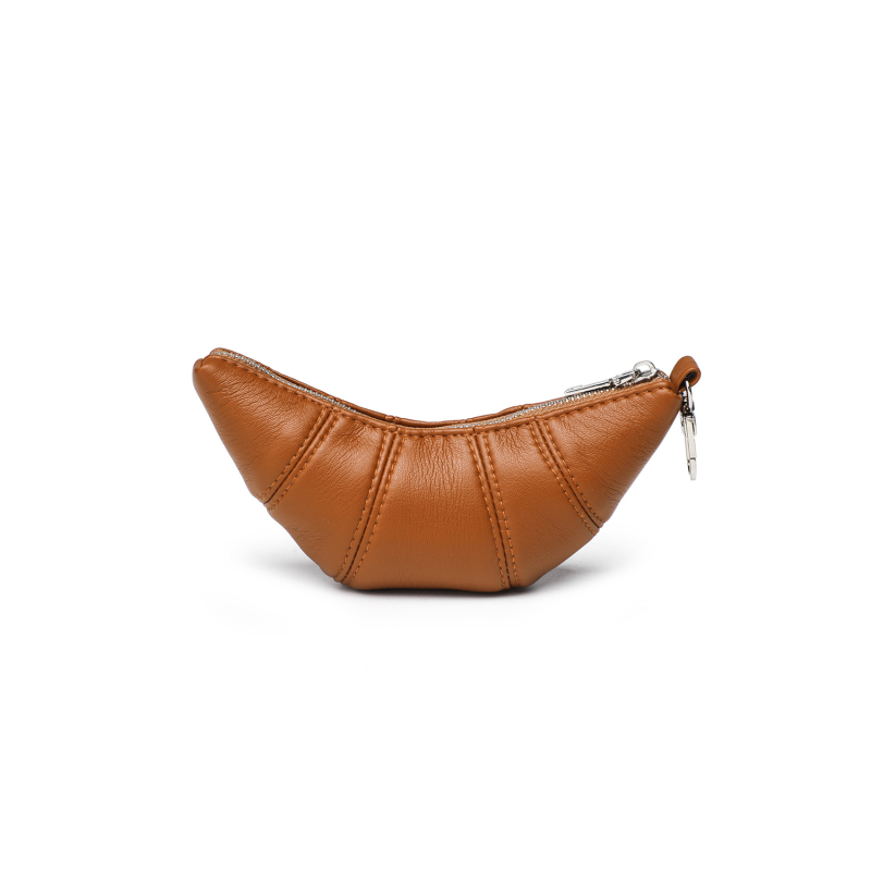 Baroness Croissant Bag - Mini crossbody Dumpling torbica od PU kože, za kartice i ključeve