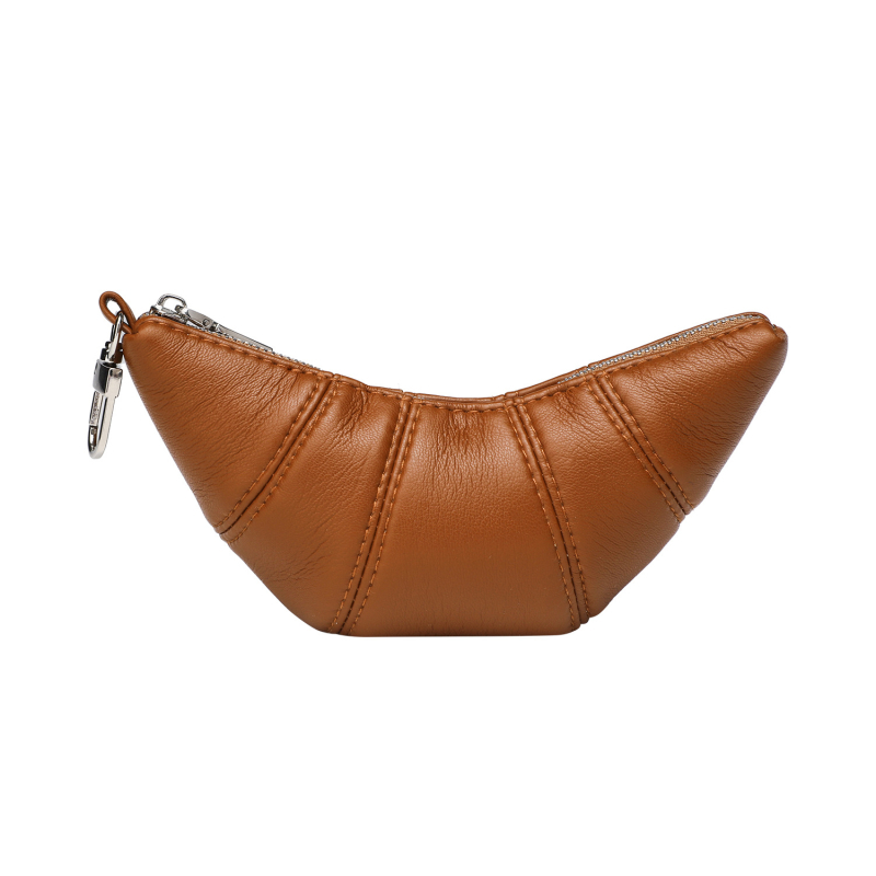 Baroness Croissant Bag - Mini crossbody Dumpling torbica od PU kože, za kartice i ključeve