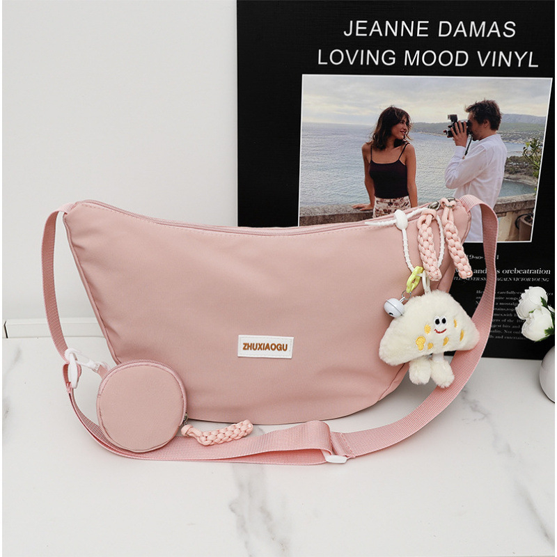 2025 nyári dumpling-stílusú crossbody táska, kicsi, sokoldalú, japán ihletésű minimalist dizájn mindennapi használatra